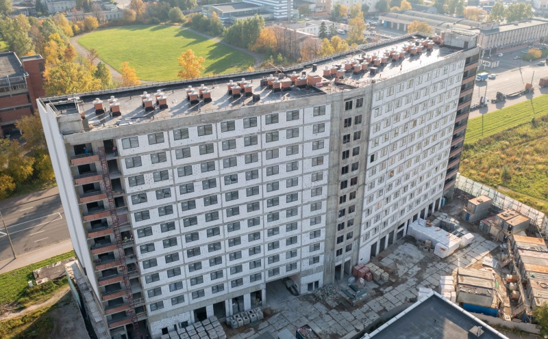 Ход строительства апарт-отелей Avenir сентябрь